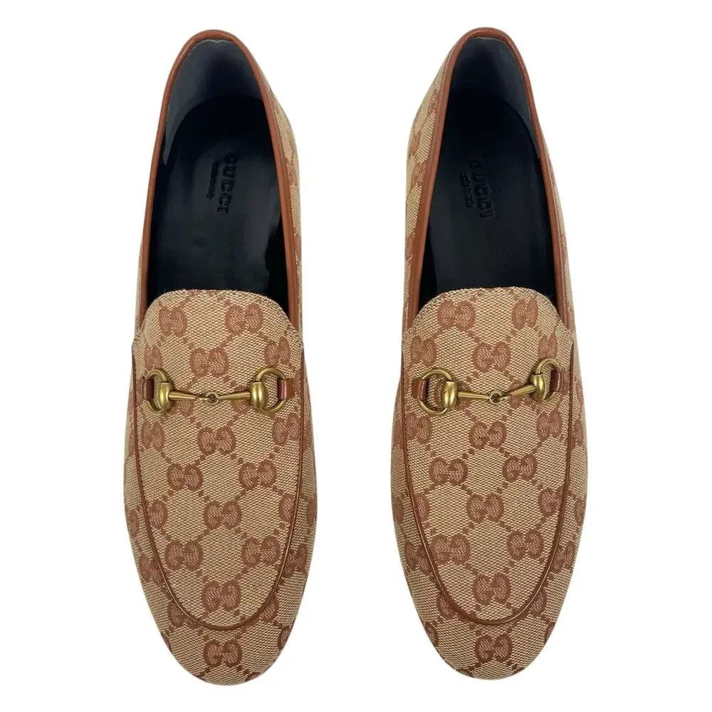 Gucci Jordaan GG Monogram Horsebit Loafer Ruggine Rust Size 40.5 - Picture 4 of 14